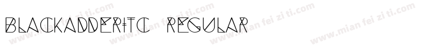 BlackadderITC Regular字体转换